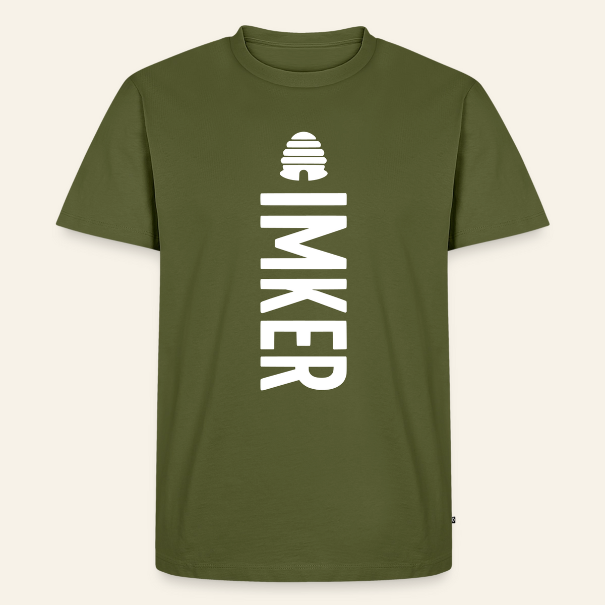 IMKER Hive Charlie T-Shirt in Khaki – Vorderseite