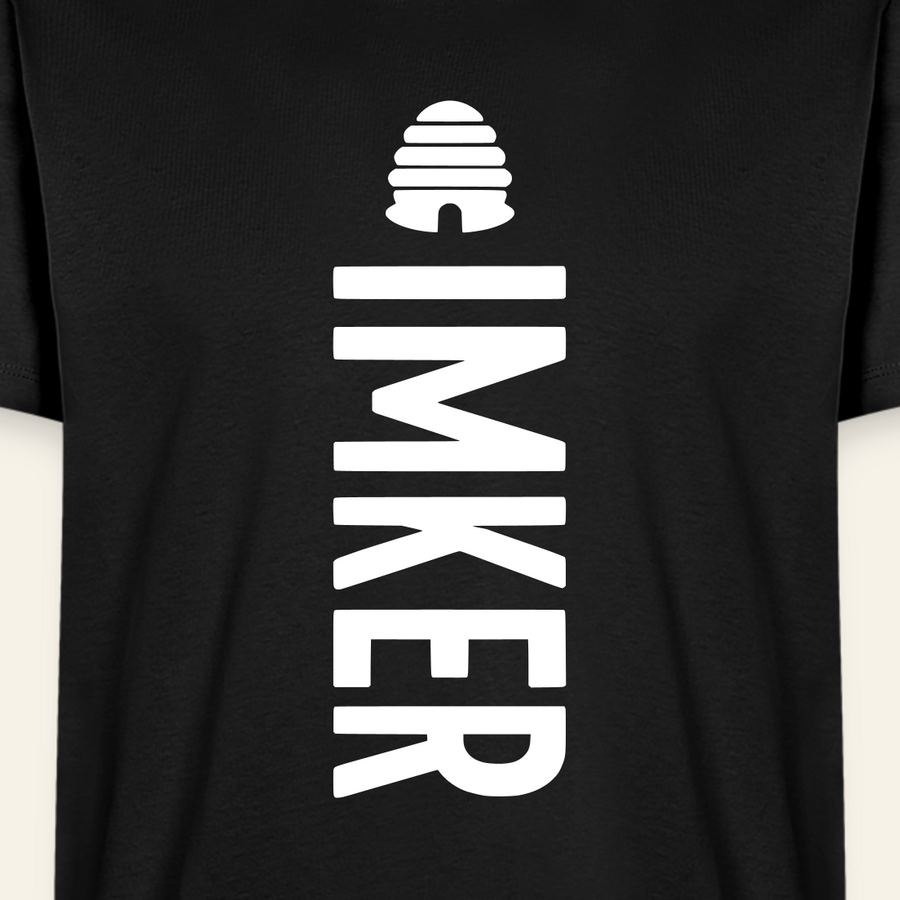 IMKER Hive Charlie T-Shirt in Schwarz – Druck im Detail
