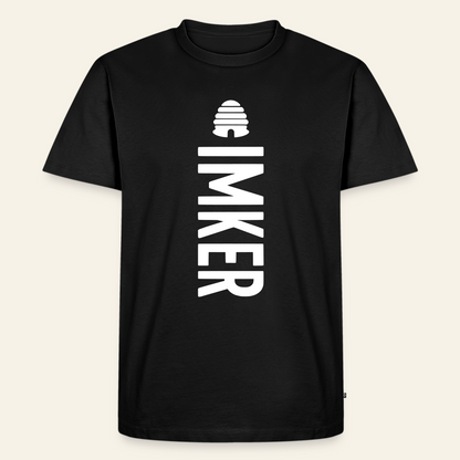 IMKER Hive Charlie T-Shirt in Schwarz – Vorderseite