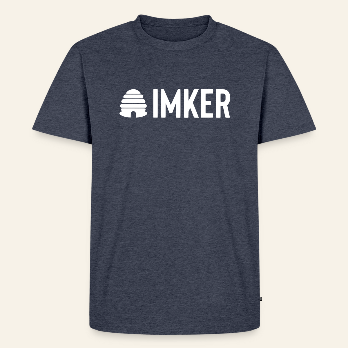 IMKER Hive Prime T-Shirt in Jeansblau – Vorderseite