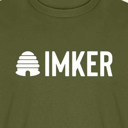 IMKER Hive Prime T-Shirt in Khaki – Druck im Detail