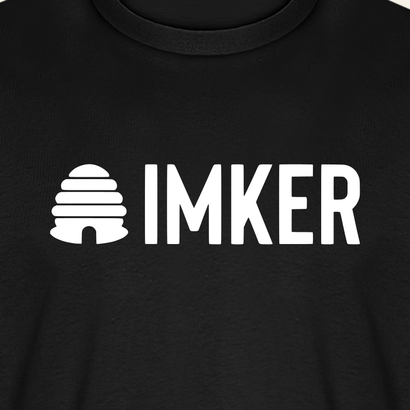 IMKER Hive Prime T-Shirt in Schwarz – Druck im Detail