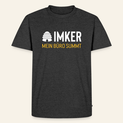 IMKER Hive Büro T-Shirt in Anthrazit – Vorderseite