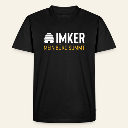 IMKER Hive Büro T-Shirt in Schwarz – Vorderseite