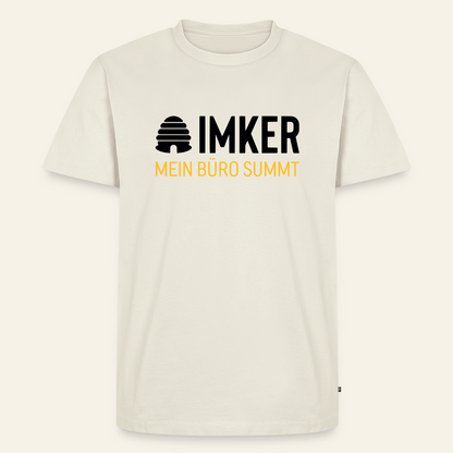 IMKER Hive Büro T-Shirt in Naturweiß – Vorderseite