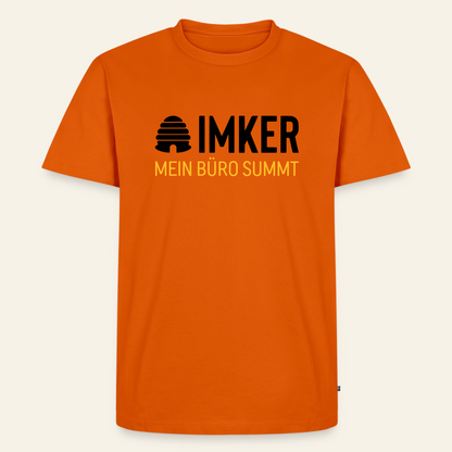 IMKER Hive Büro T-Shirt in Orange – Vorderseite