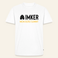 IMKER Hive Büro T-Shirt in Weiß – Vorderseite