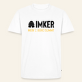 IMKER Hive Zweitbüro T-Shirt in Weiß – Vorderseite