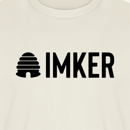 IMKER Hive Prime T-Shirt in Naturweiß – Druck im Detail