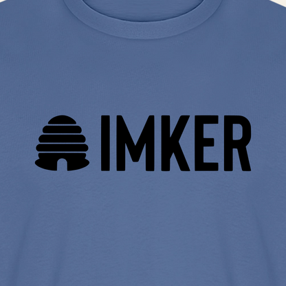 IMKER Hive Prime T-Shirt in Steinblau – Druck im Detail