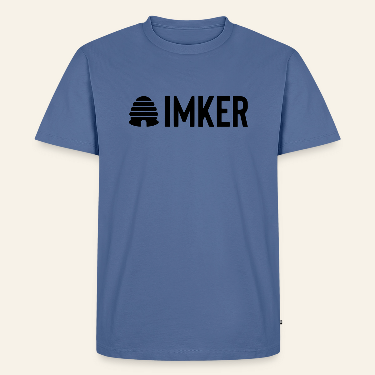 IMKER Hive Prime T-Shirt in Steinblau – Vorderseite