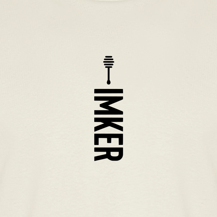 IMKER Honig Alpha T-Shirt in Naturweiß – Druck im Detail