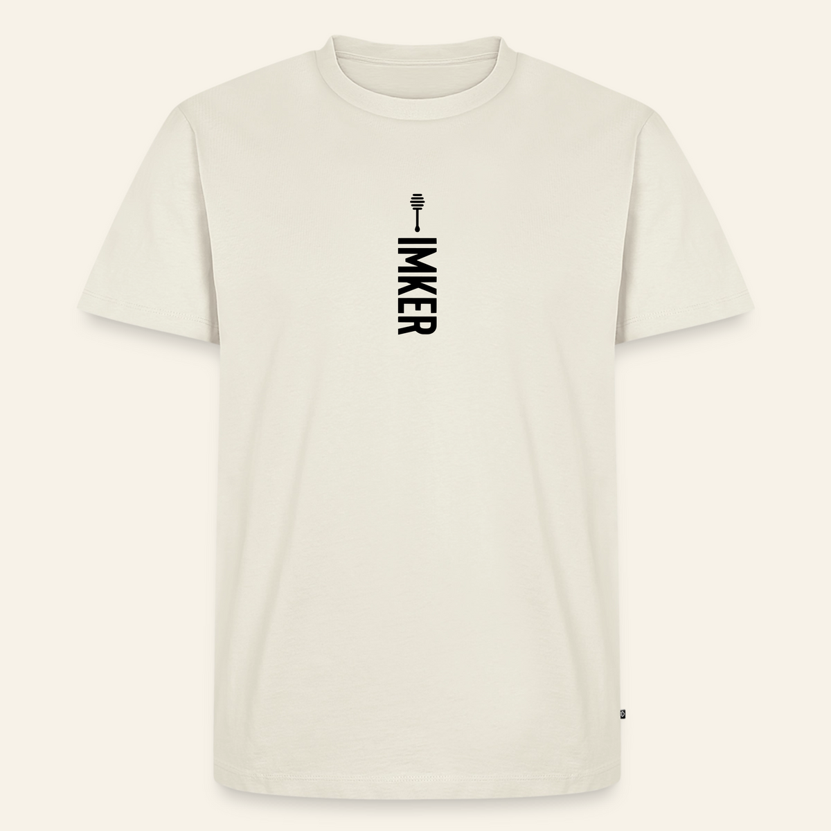 IMKER Honig Alpha T-Shirt in Naturweiß – Vorderseite