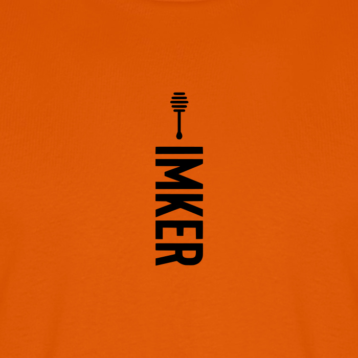 IMKER Honig Alpha T-Shirt in Orange – Druck im Detail