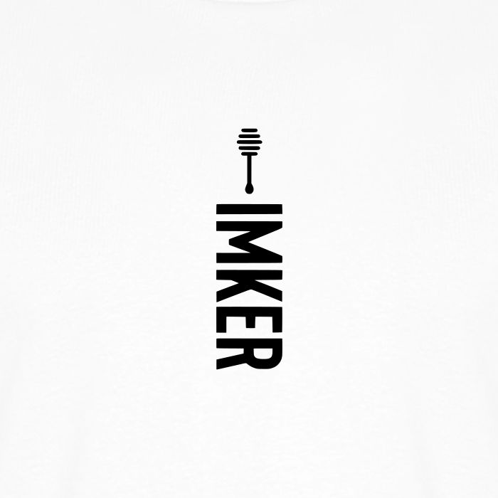 IMKER Honig Alpha T-Shirt in Weiß – Druck im Detail