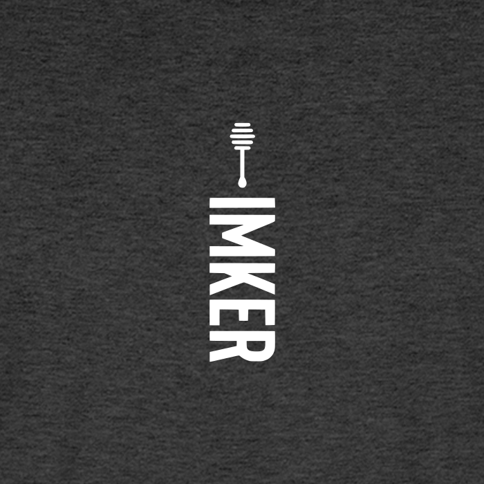 IMKER Honig Alpha T-Shirt in Anthrazit – Druck im Detail