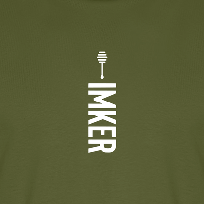 IMKER Honig Alpha T-Shirt in Khaki – Druck im Detail