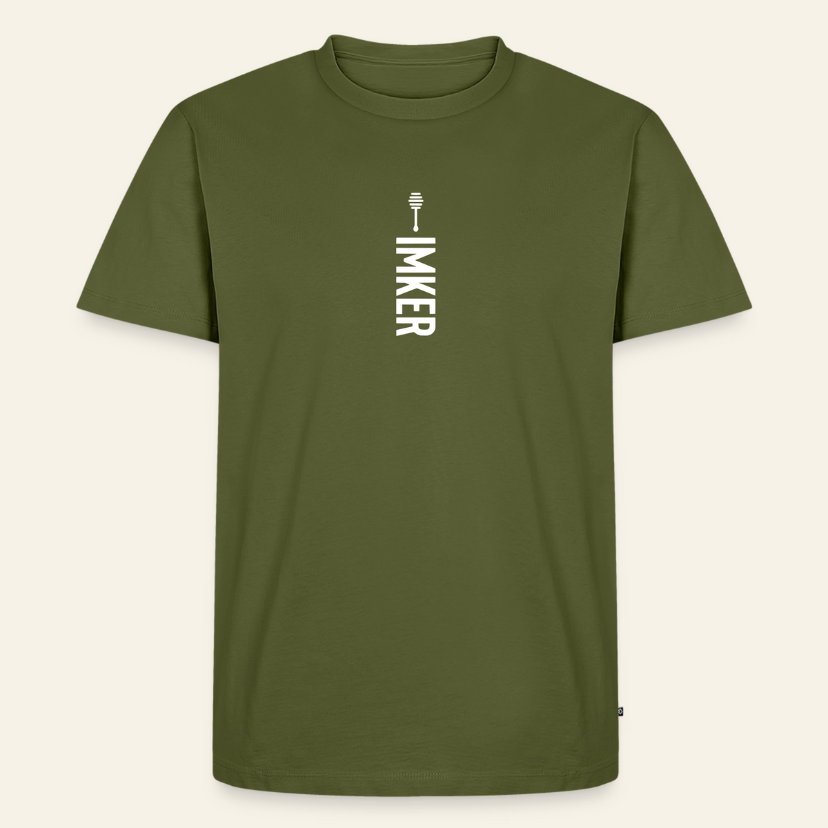 IMKER Honig Alpha T-Shirt in Khaki – Vorderseite