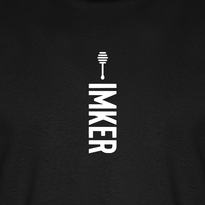 IMKER Honig Alpha T-Shirt in Schwarz – Druck im Detail
