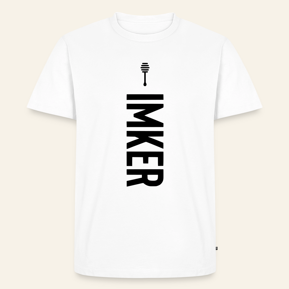 IMKER Honig Charlie T-Shirt in Weiß – Vorderseite