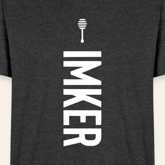 IMKER Honig Charlie T-Shirt in Anthrazit – Druck im Detail