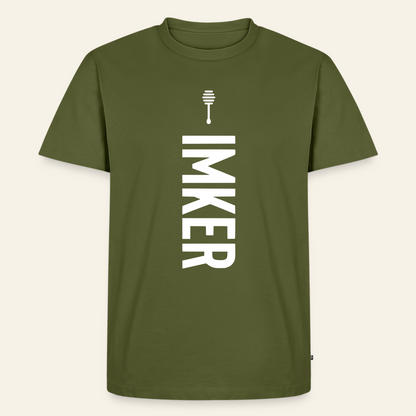 IMKER Honig Charlie T-Shirt in Khaki – Vorderseite