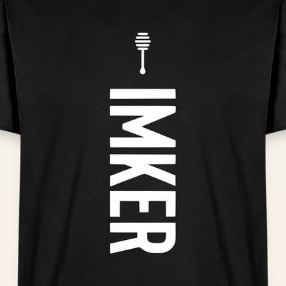 IMKER Honig Charlie T-Shirt in Schwarz – Druck im Detail