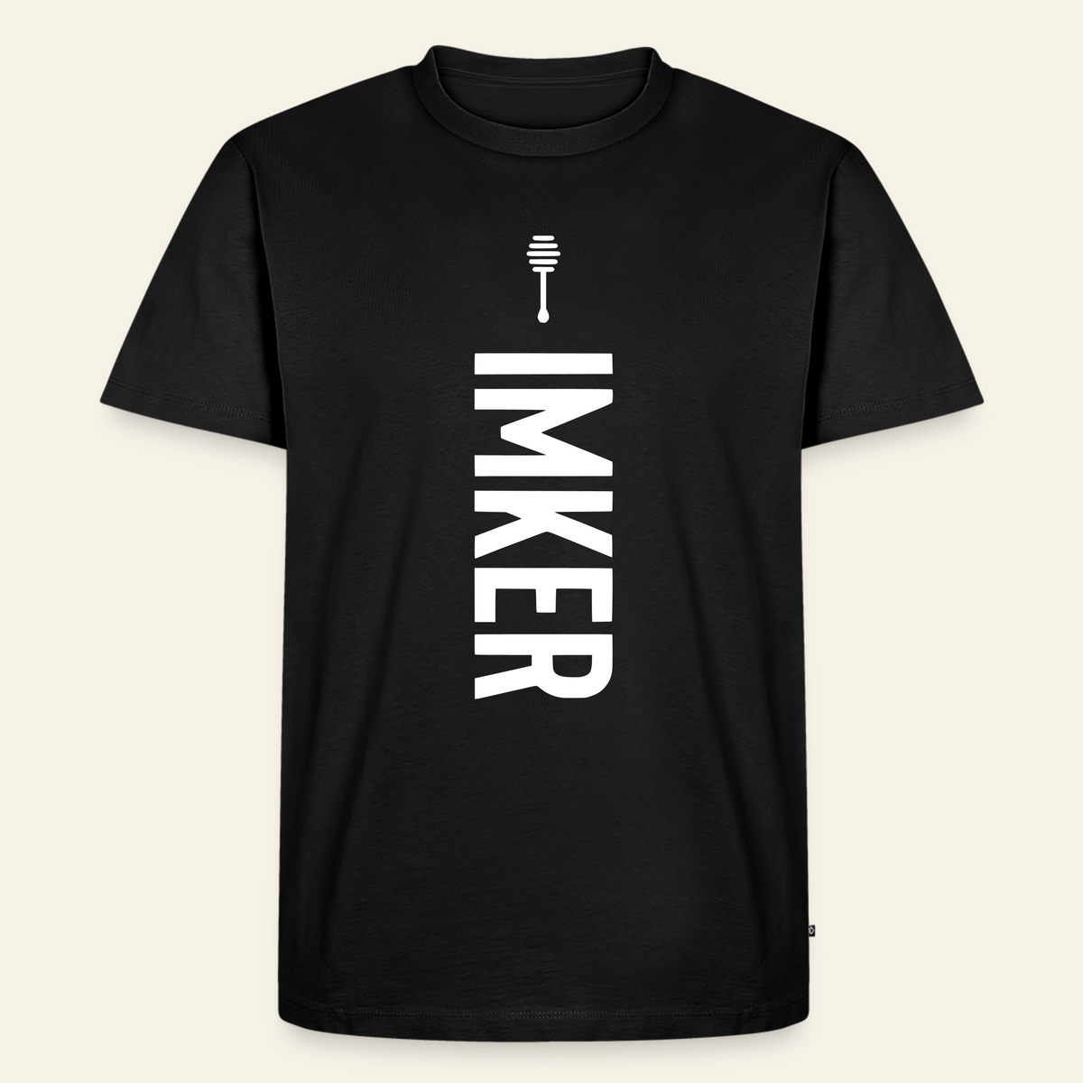 IMKER Honig Charlie T-Shirt in Schwarz – Vorderseite