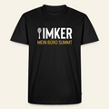 IMKER Honig Büro T-Shirt in Schwarz – Vorderseite