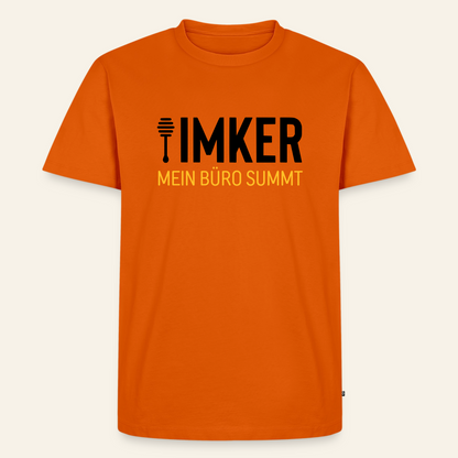 IMKER Honig Büro T-Shirt in Orange – Vorderseite