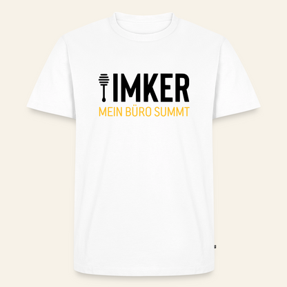 IMKER Honig Büro T-Shirt in Weiß – Vorderseite