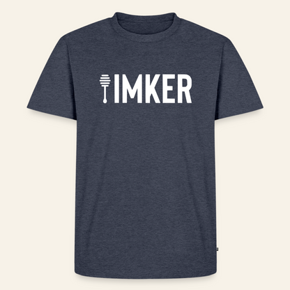 IMKER Honig Prime T-Shirt in Jeansblau – Vorderseite