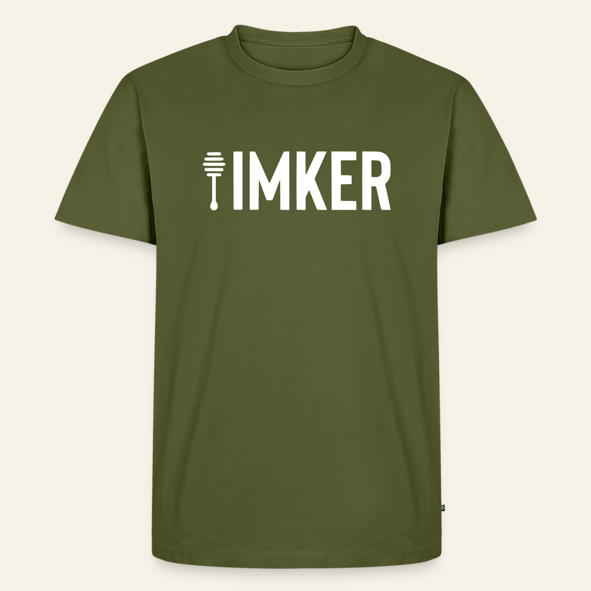 IMKER Honig Prime T-Shirt in Khaki – Vorderseite