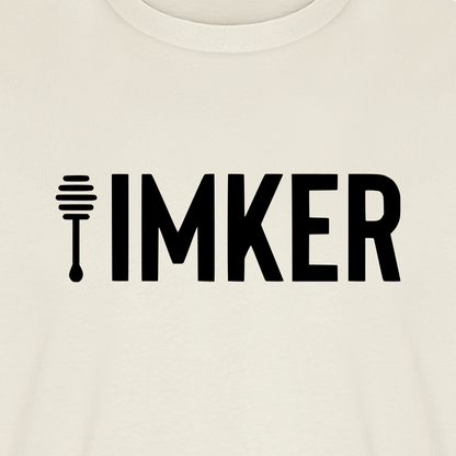 IMKER Honig Prime T-Shirt in Naturweiß – Druck im Detail