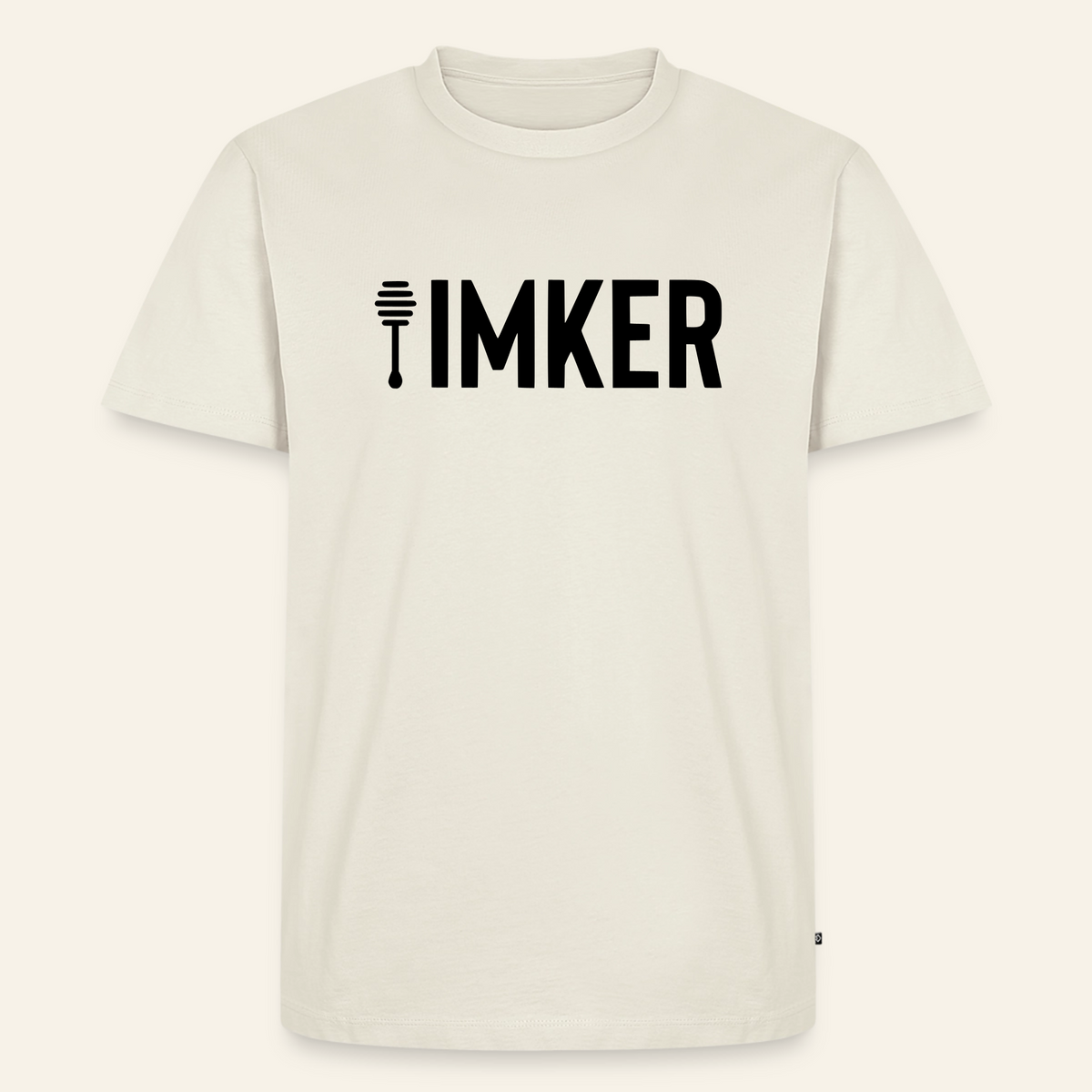 IMKER Honig Prime T-Shirt in Naturweiß – Vorderseite