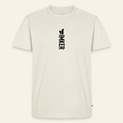 IMKER Smoker Alpha T-Shirt in Naturweiß – Vorderseite