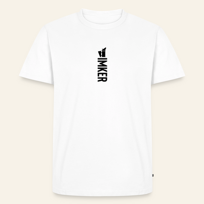 IMKER Smoker Alpha T-Shirt in Weiß – Vorderseite