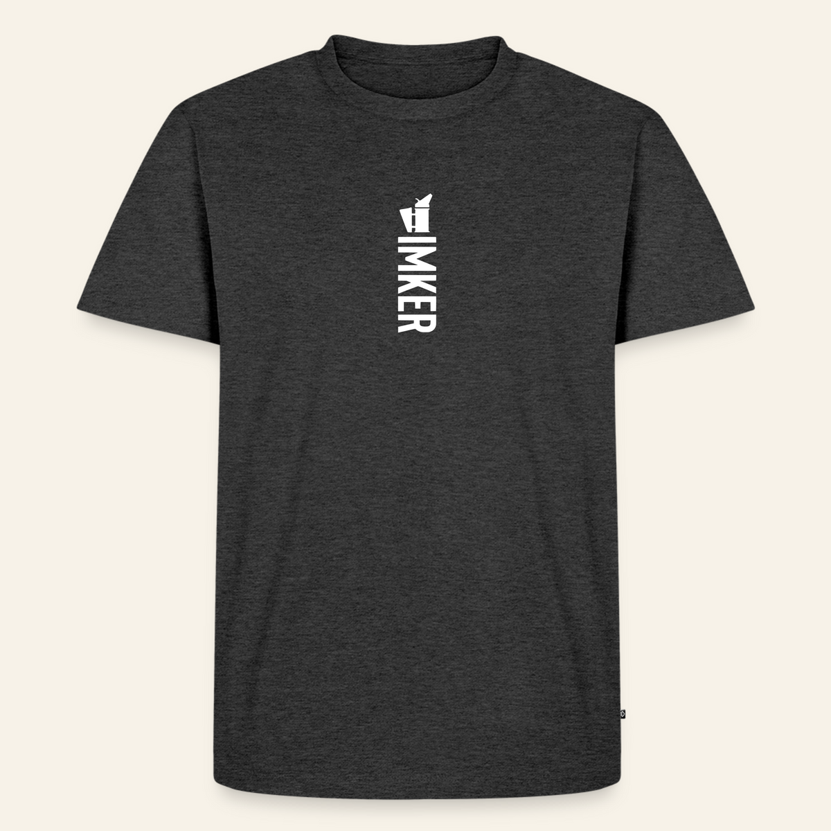 IMKER Smoker Alpha T-Shirt in Anthrazit – Vorderseite