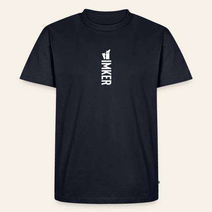 IMKER Smoker Alpha T-Shirt in Dunkelblau – Vorderseite
