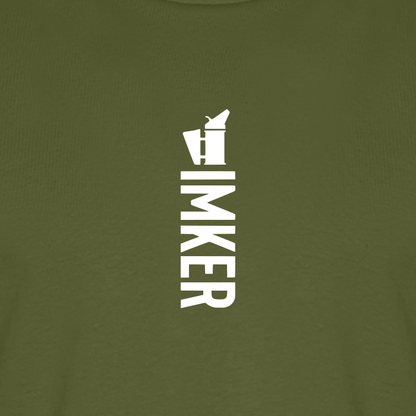 IMKER Smoker Alpha T-Shirt in Khaki – Druck im Detail