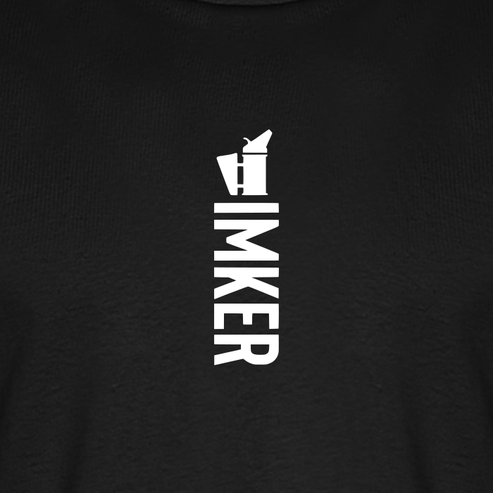 IMKER Smoker Alpha T-Shirt in Schwarz – Druck im Detail