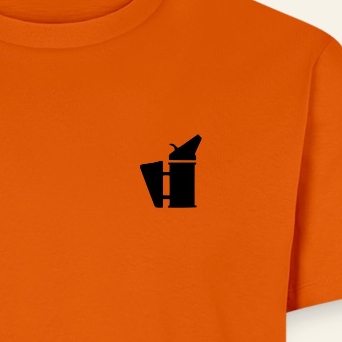 IMKER Smoker Bravo T-Shirt in Orange – Druck im Detail