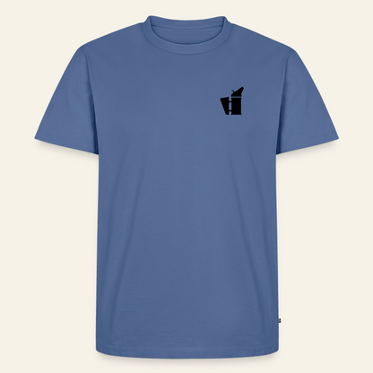 IMKER Smoker Bravo T-Shirt in Steinblau – Vorderseite