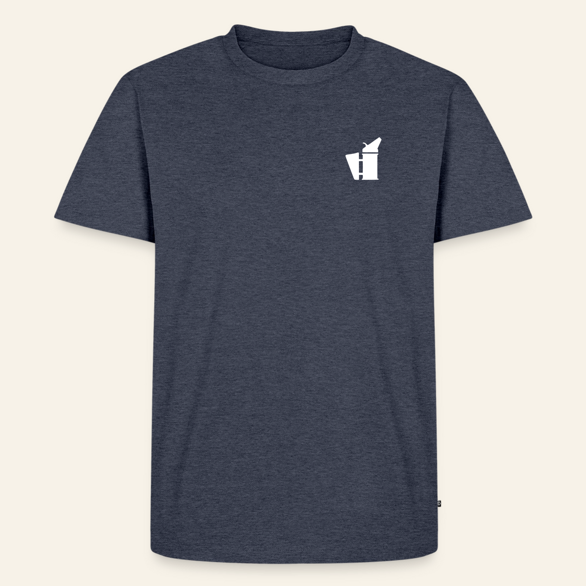 IMKER Smoker Bravo T-Shirt in Jeansblau – Vorderseite