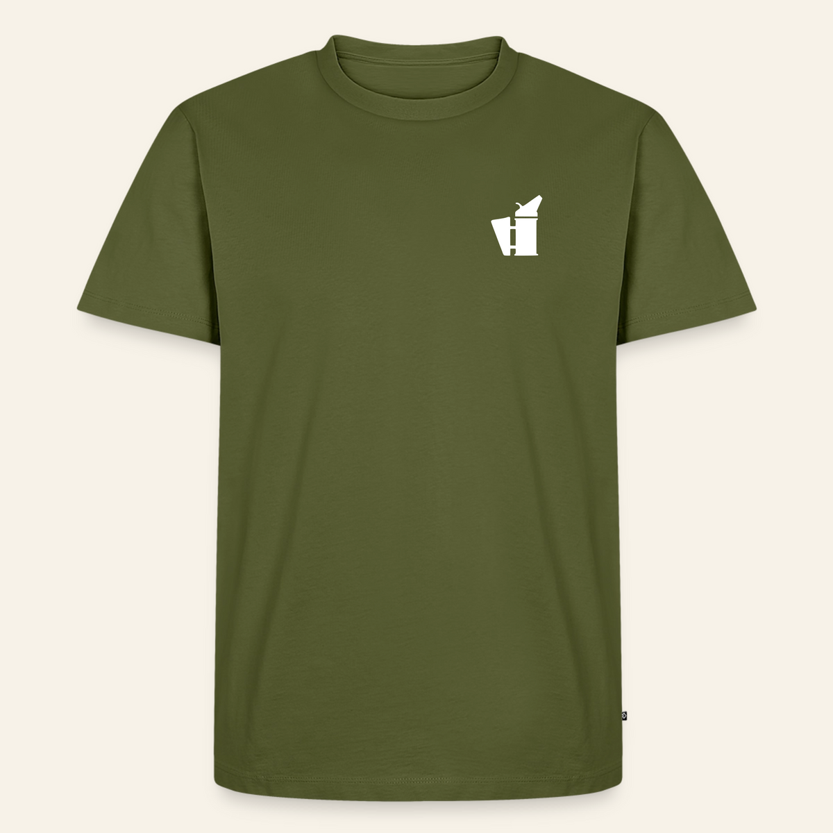 IMKER Smoker Bravo T-Shirt in Khaki – Vorderseite