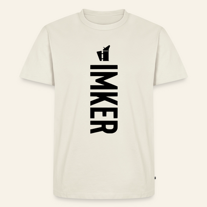IMKER Smoker Charlie T-Shirt in Naturweiß – Vorderseite
