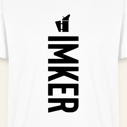 IMKER Smoker Charlie T-Shirt in Weiß – Druck im Detail