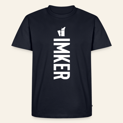 IMKER Smoker Charlie T-Shirt in Dunkelblau – Vorderseite