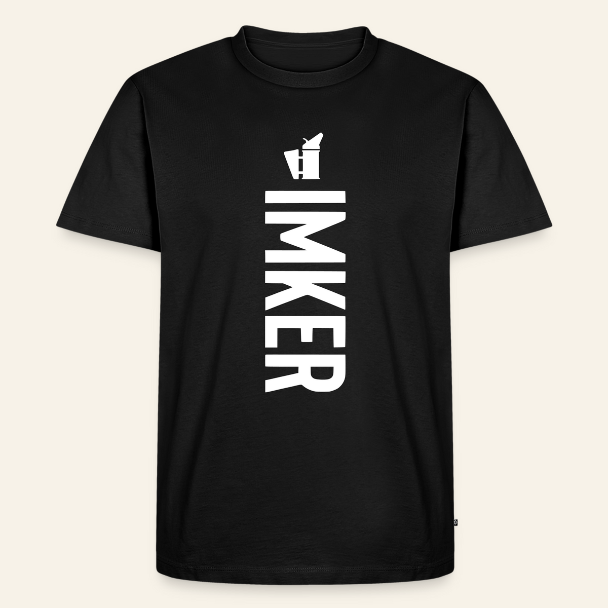 IMKER Smoker Charlie T-Shirt in Schwarz – Vorderseite