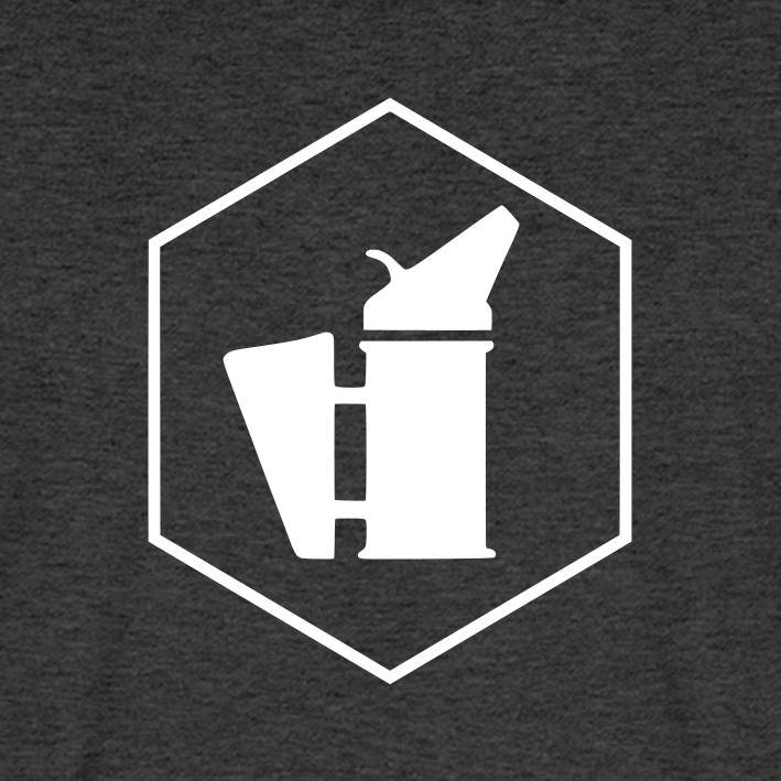 IMKER Smoker Delta Stark T-Shirt in Anthrazit – Druck im Detail